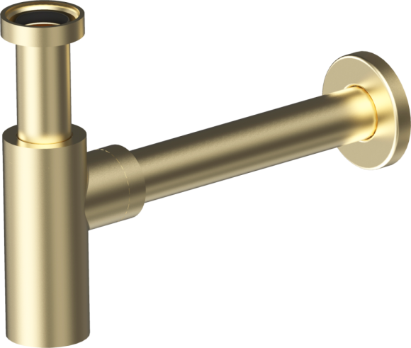 AQG Круглый сифон 1”1/4 из латуни, матовое золото арт. 400110925