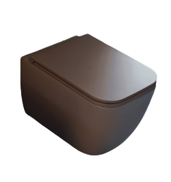 Scarabeo Унитаз подвесной, безободковый, цвет табачный матовый, Teorema 2.0 арт. 5126/CL 53