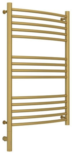 Электрический полотенцесушитель Богема 3.0 выгнутая 800х500 МЭМ левый (матовое золото) Сунержа арт. 032-5802-8050