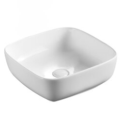 Azario Раковина 40х40х14 накладная, белая арт. AZ41016