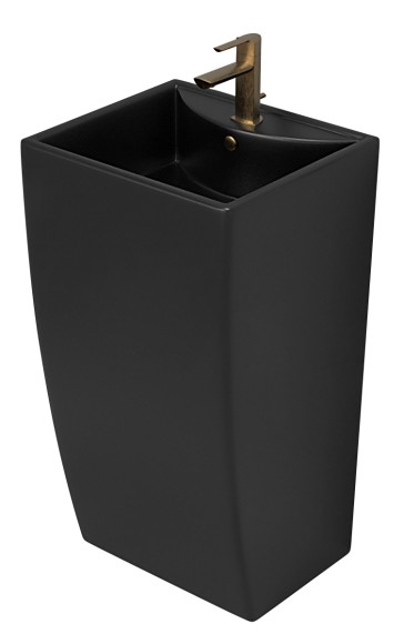 Azario Раковина напольная COMELLA 480х420х830 отдельностоящая прямоугольная, черная COMELLA арт. AZ-314MB Azario Раковина напольная COMELLA 480х420х830 отдельностоящая прямоугольная, черная COMELLA арт. AZ-314MB