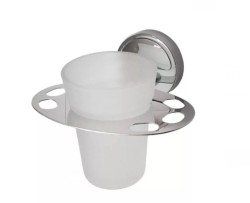 Держатель стакана матовое стекло, Haiba, хром арт. HB1706 Держатель стакана матовое стекло, Haiba, хром арт. HB1706