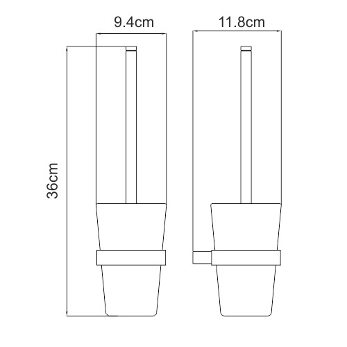 WasserKRAFT Щетка для унитаза подвесная sauer k-7927 цвет: золото