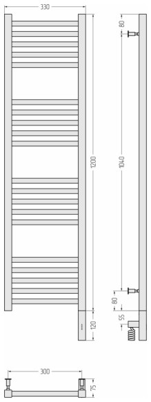 Электрический полотенцесушитель Модус 3.0 1200x300 МЭМ правый (золото) Сунержа арт. 03-5701-1230 Электрический полотенцесушитель Модус 3.0 1200x300 МЭМ правый (золото) Сунержа арт. 03-5701-1230