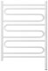 Электрический полотенцесушитель Элегия 3.0 800х600 МЭМ правый (матовый белый) Сунержа арт. 30-5819-8060