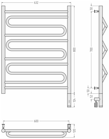 Электрический полотенцесушитель Элегия 3.0 800х600 МЭМ правый (матовый белый) Сунержа арт. 30-5819-8060 Электрический полотенцесушитель Элегия 3.0 800х600 МЭМ правый (матовый белый) Сунержа арт. 30-5819-8060