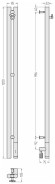 Электрический полотенцесушитель Нюанс 3.0 1200 правый (без покрытия) Сунержа арт. 00-5843-1253
