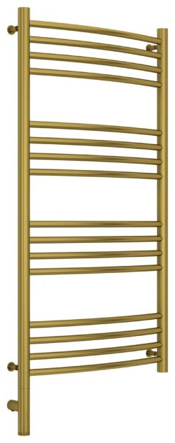 Электрический полотенцесушитель Богема 3.0 выгнутая 1000х500 МЭМ левый (состаренная латунь) Сунержа арт. 051-5802-1050