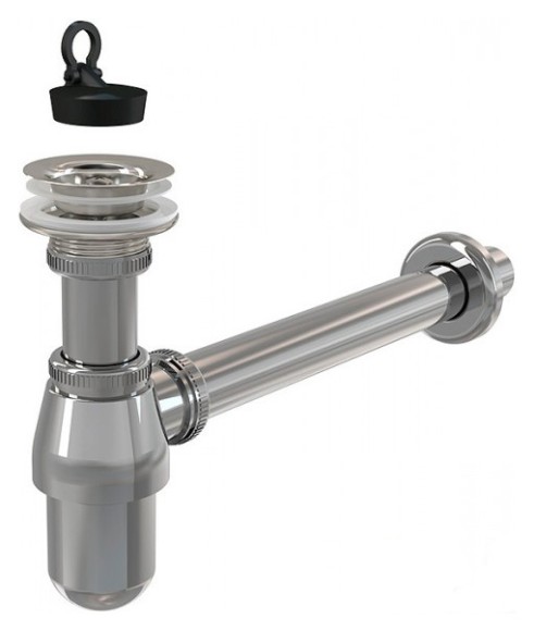 Alcaplast Сифон для раковины, хром арт. A437