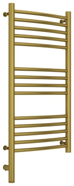 Электрический полотенцесушитель Богема 3.0 выгнутая 800х400 МЭМ левый (состаренная латунь) Сунержа арт. 051-5802-8040