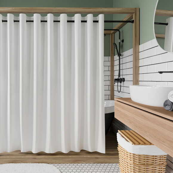 WasserKRAFT Шторка для ванной vils sc-10202 цвет: белый