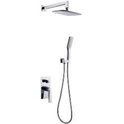 Boheme Смеситель встроенный + верхний душ + ручной душ хром Venturo арт. 374 Boheme Смеситель встроенный + верхний душ + ручной душ хром Venturo арт. 374