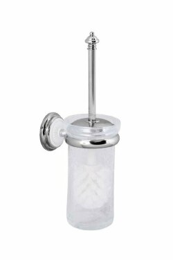 Boheme Ершик для унитаза латунь, стекло, хром Vogue bianco арт. 10144