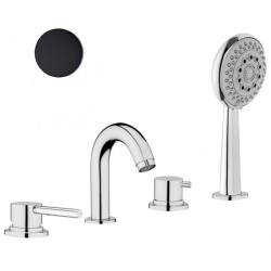 Webert смеситель на борт ванны, Elio, EL850701560 цвет: черный Webert смеситель на борт ванны, Elio, EL850701560 цвет: черный