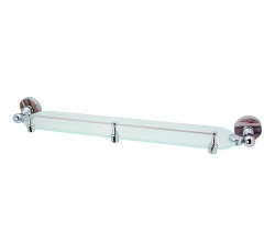 WasserKRAFT Полка стеклянная с бортиком regen k-6944 цвет: хром WasserKRAFT Полка стеклянная с бортиком regen k-6944 цвет: хром