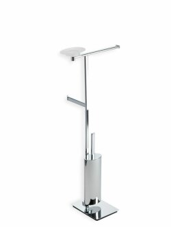 STIL HAUS стойка: мыльница + полотенцедерж.+ бумагодержатель + ёрш металлический хром Diana, арт. DI21(08) STIL HAUS стойка: мыльница + полотенцедерж.+ бумагодержатель + ёрш металлический хром Diana, арт. DI21(08)