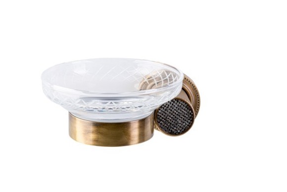 Boheme Мыльница латунь, стекло, бронза Royal cristal арт. 10923-BR-B