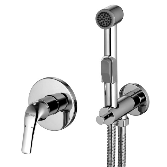 Смеситель с гигиеническим душем встраиваемый Lemark Plus Grace, хром арт. LM1219C