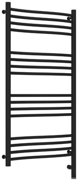 Электрический полотенцесушитель Флюид 3.0 1000х500 МЭМ правый (матовый чёрный) Сунержа арт. 31-5821-1050