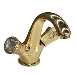 Fiore Двухвентильный смеситель для раковины с донным клапаном, Venere Sky, 13OO0623 цвет: золото Fiore Двухвентильный смеситель для раковины с донным клапаном, Venere Sky, 13OO0623 цвет: золото