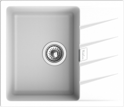 Мойка для кухни 580x500 Raum Rivelato, белая арт. RM-58 brina Мойка для кухни 580x500 Raum Rivelato, белая арт. RM-58 brina