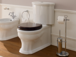 Scarabeo Бачок моноблок с механизмом двойного смыва, цвет белый, кнопка хром, Castellana арт. 5309CR