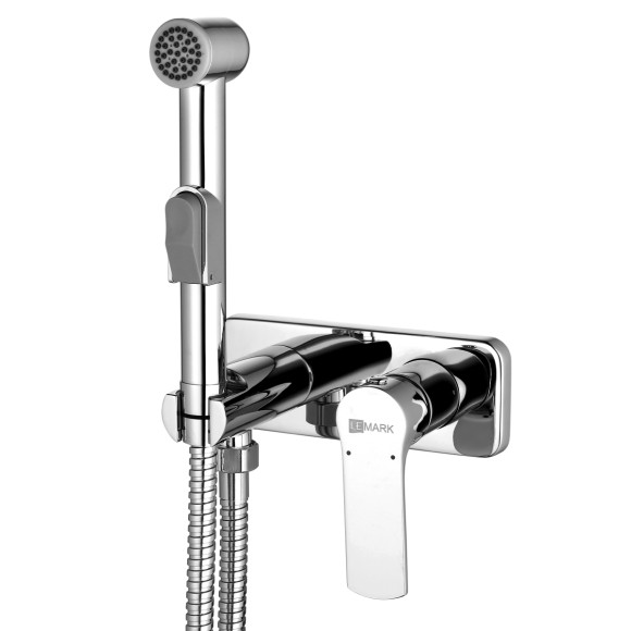 Смеситель с гигиеническим душем, встраиваемый, Lemark Plus Grace, хром арт. LM1519C