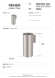 Remer Стакан для зубных щёток X Style Inox SSXI15, цвет: нержавеющая сталь