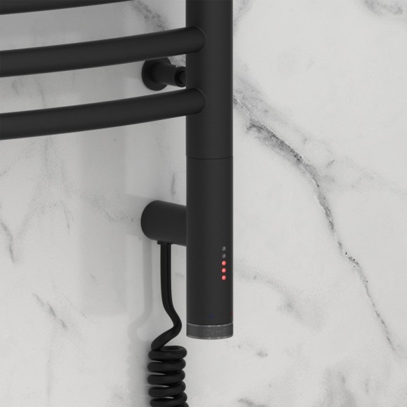 Электрический полотенцесушитель Флюид 3.0 600х600 МЭМ правый (тёмный титан муар) Сунержа арт. 15-5821-6060