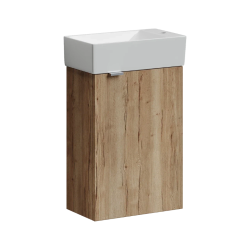 Sancos Тумба подвесная Mini 355х205х500, с распашной дверцей, внутри 1 полка, дуб галифакс натуральный, арт.MN35EGL