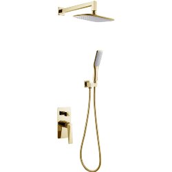 Boheme Смеситель встроенный верхний душ ручной душ золото Venturo арт. 384 Boheme Смеситель встроенный верхний душ ручной душ золото Venturo арт. 384