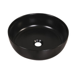 Azario Раковина 38,5х38,5х14, накладная, ультратонкая, черная арт. XML4003