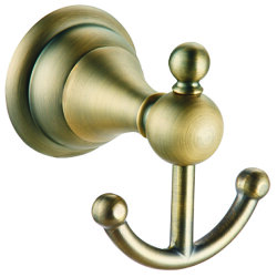 Azario Крючок двойной, бронза, Elvia арт. AZ-91105Q Azario Крючок двойной, бронза, Elvia арт. AZ-91105Q