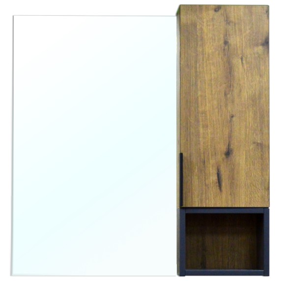 Azario Зеркало-шкаф 90 880х160х800 цвет Дуб Веллингтон, Gris арт. CS00080416