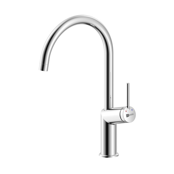 Смеситель для кухни с высоким поворотным изливом, Lemark Minima, хром арт. LM3805C