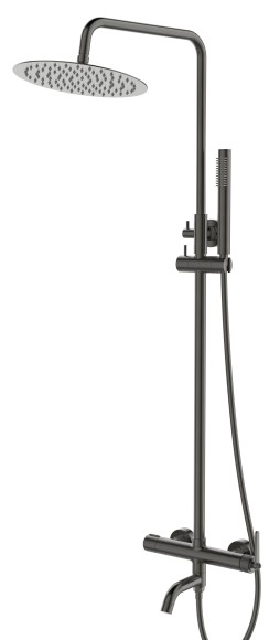 Душевая система со смесителем Esko Bangkok Gun metal, арт. ST250BGGM