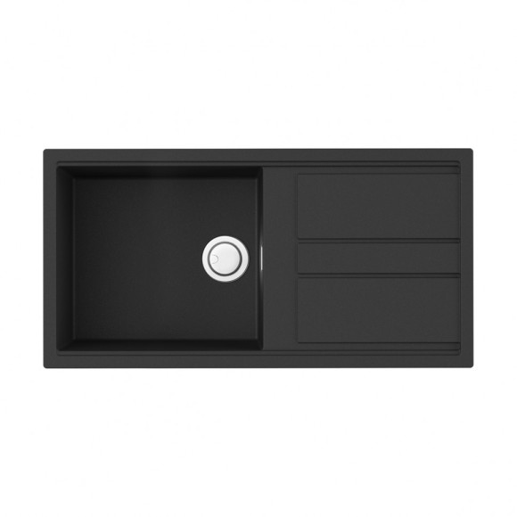 Omoikiri Кухонная мойка Kitagawa 100-GB, цвет: графит, арт. 4993786