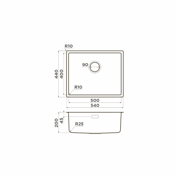 Omoikiri Кухонная мойка Tadzava 54-U/I Ultra IN, нержавеющая сталь арт. 4993800