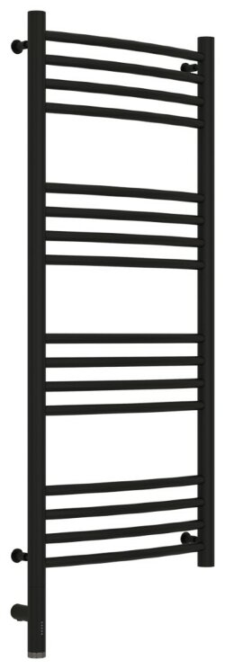 Электрический полотенцесушитель Богема 3.0 выгнутая 1000х400 МЭМ левый (матовый чёрный) Сунержа арт. 31-5802-1040