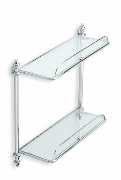 STIL HAUS стеклянная полка 2-х уровневая с ограждением complementi el 694 бронза Complementi, арт. EL694ELITE(25) STIL HAUS стеклянная полка 2-х уровневая с ограждением complementi el 694 бронза Complementi, арт. EL694ELITE(25)