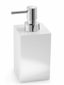 Gedy Настольный дозатор с пластиковой помпой, белый глянцевый Sofia, белый арт. SF80(02)