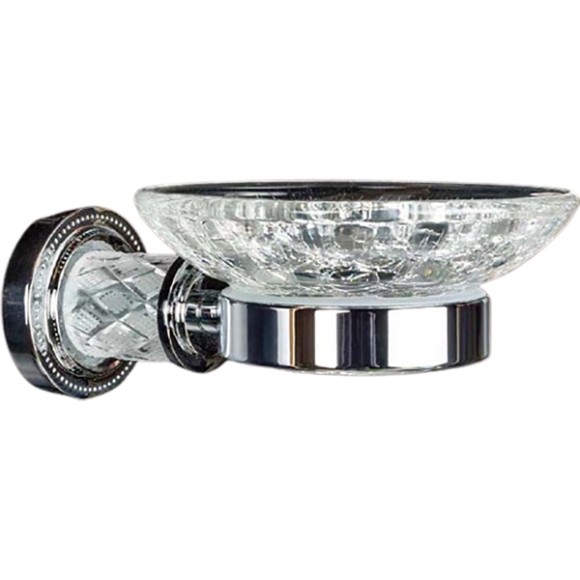 Boheme Мыльница латунь, стекло, хром Murano crystal арт. 10903-CRST-CH