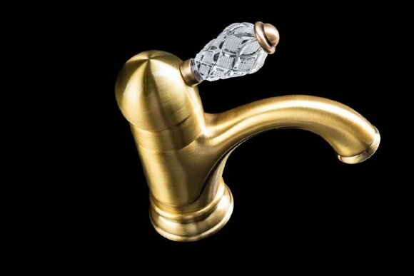 Boheme Смеситель для раковины бронза Crystal арт. 301-CRST