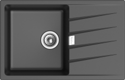 Мойка для кухни 780x500 Raum Rivelato, черная арт. RM-78 antracite Мойка для кухни 780x500 Raum Rivelato, черная арт. RM-78 antracite