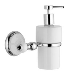 Remer Дозатор для жидкого мыла Epoca EP13CR, цвет: белый | хром