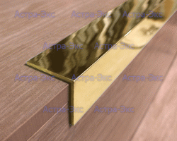 Внешний угловой профиль для края ступени из латуни А= 10х10/15х15/20х20/25х25/30х30/35х35/40х40 мм арт. PA Внешний угловой профиль для края ступени из латуни А= 10х10/15х15/20х20/25х25/30х30/35х35/40х40 мм арт. PA