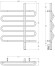 Электрический полотенцесушитель Эпатаж 3.0 800х600 МЭМ правый (без покрытия) Сунержа арт. 00-5851-8060