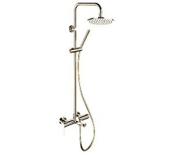 Remer Душевая стойка со смесителем с функцией наполнения ванны Class Line L34X7MMM20NP, цвет: черный Remer Душевая стойка со смесителем с функцией наполнения ванны Class Line L34X7MMM20NP, цвет: черный