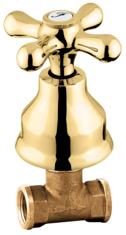 Emmevi вентиль для внутристенного монтажа, Deco Classic, золото арт. 12009/OR Emmevi вентиль для внутристенного монтажа, Deco Classic, золото арт. 12009/OR