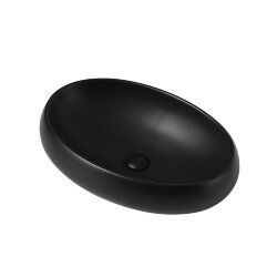 Abber Раковина накладная 600x405мм Bequem, черный арт. AC2102MB